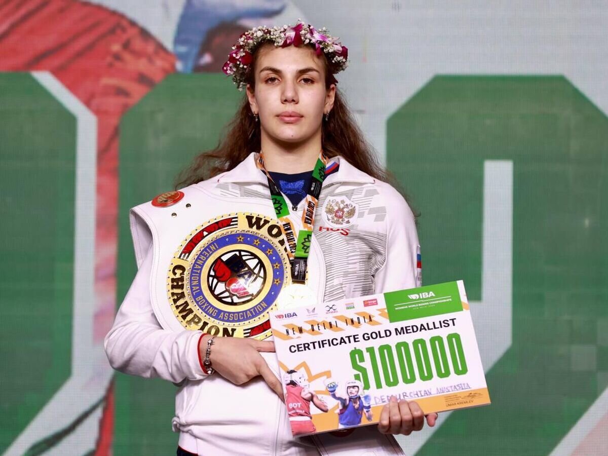    Боксер Анастасия Демурчян (Россия)© Фото : Федерация Бокса России / Telegram