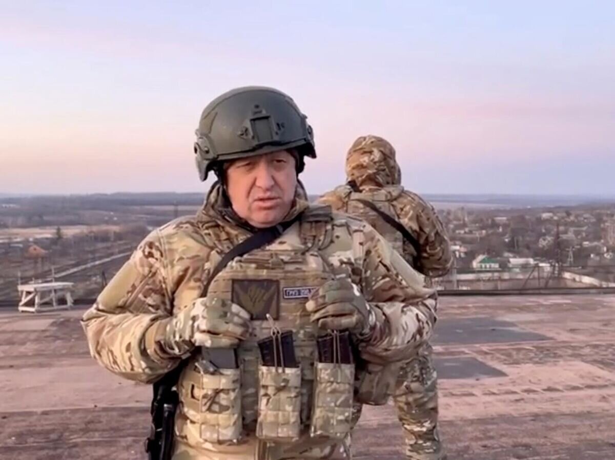    Кадр видео обращения Евгения Пригожина