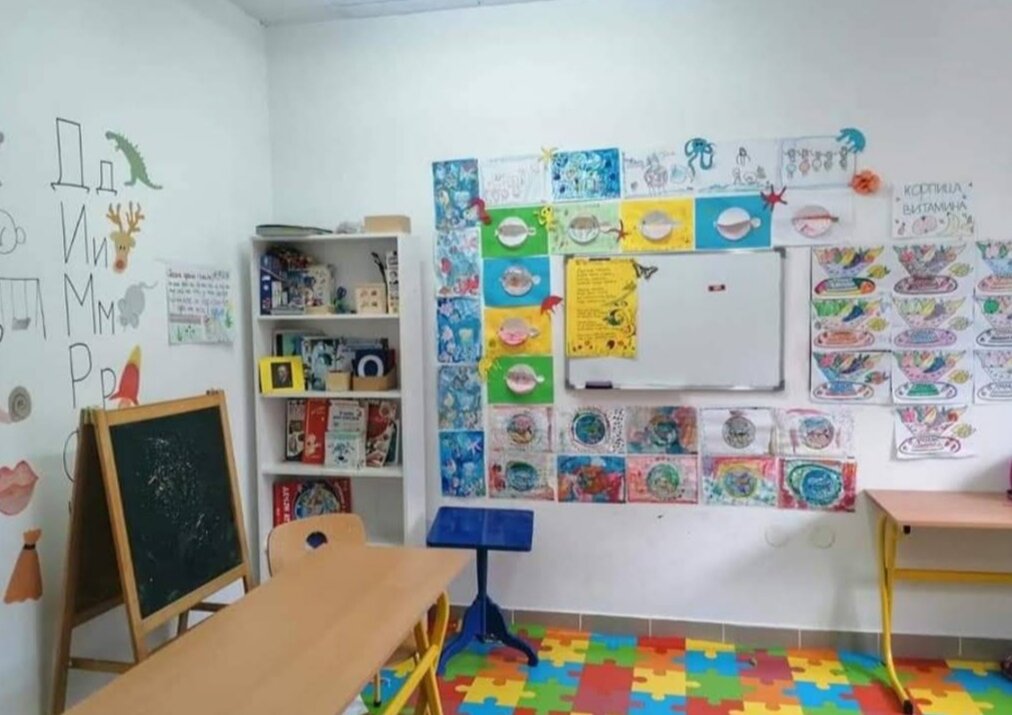 В детском саду. 