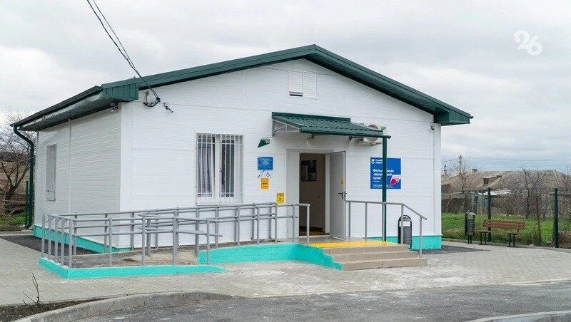 Фото: Александр Скрыпник / ИА «Победа26» / Новое здание ФАПа в селе Куршава 