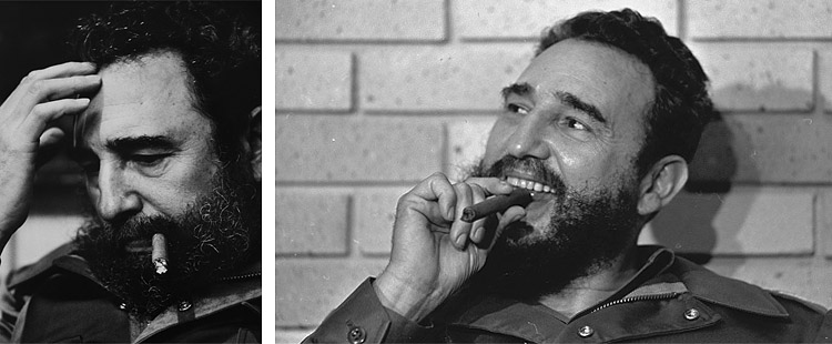 Фидель Кастро с сигарой Cohiba Esplendidos