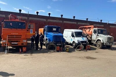    Противопаводковый отряд на территории Подмосковья ©Пресс-служба МинЖКХ Московской области