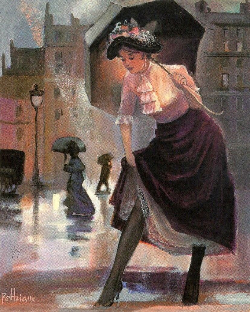 "Лёгкий дождик"    художник Бернар Пелтрио