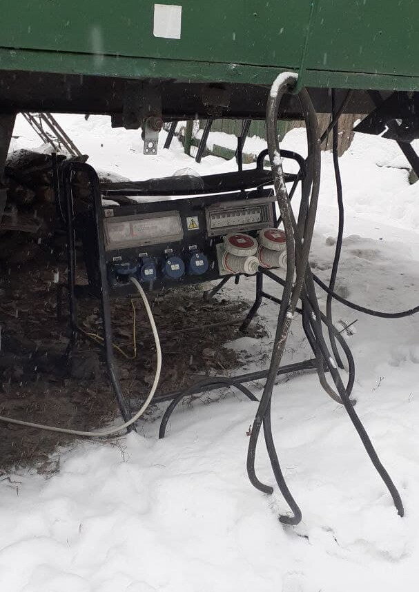 Рис. 1 Готовый щит механизации на строй площадке.