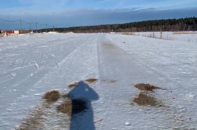    Песок на лыжной трассе, Ханты-Мансийск Читатель URA.RU