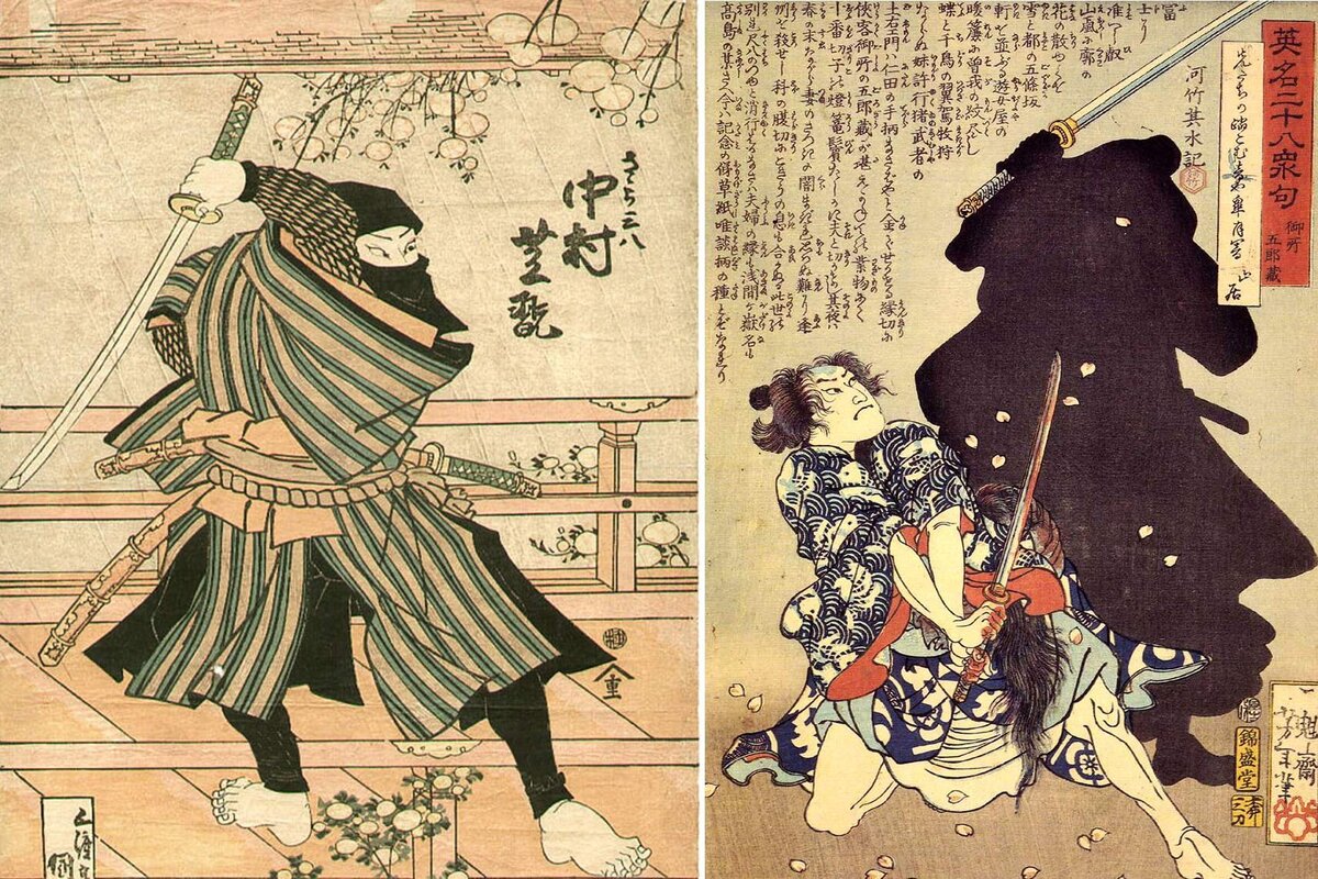 Фото из открытых источников. Японская гравюра. Шиноби