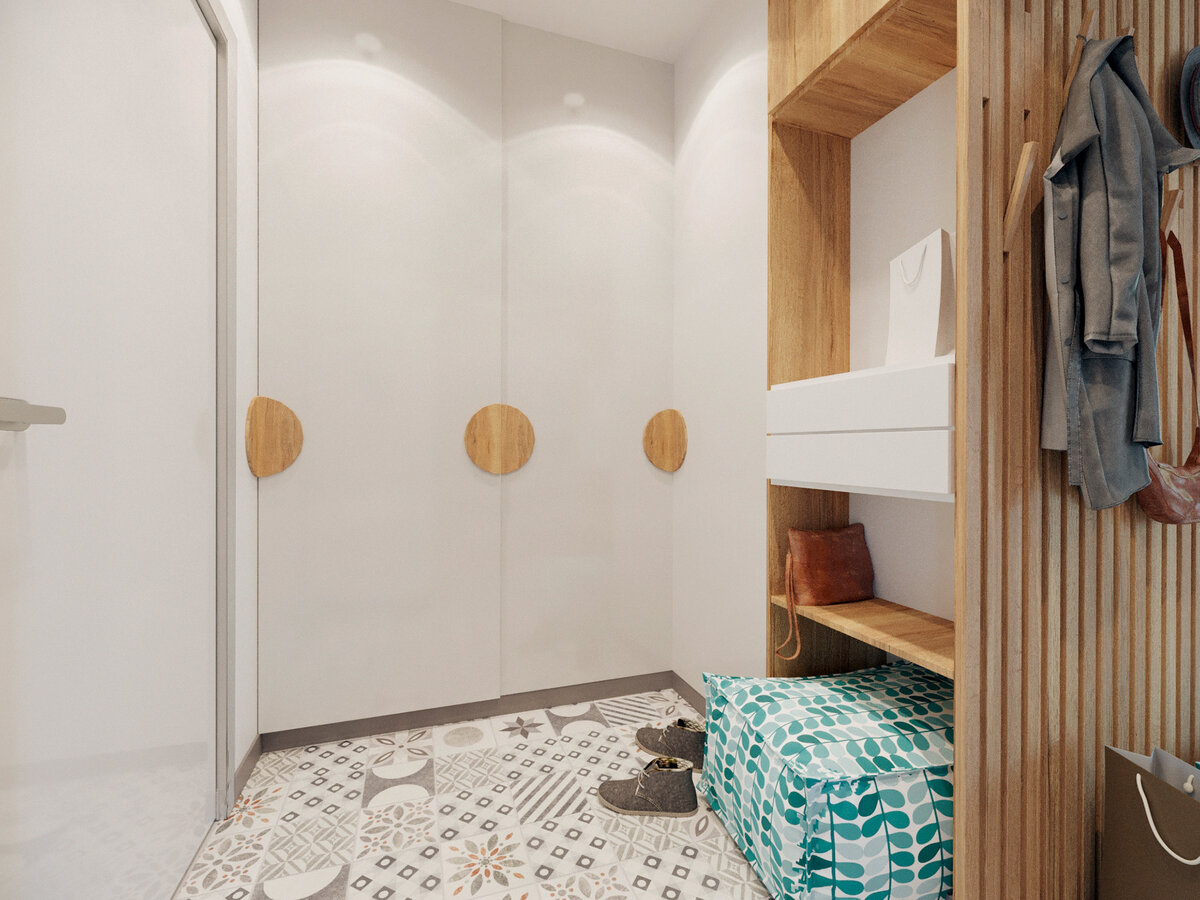 Без излишеств, но очень мило. Приятный, эргономичный интерьер в скандинавском стиле