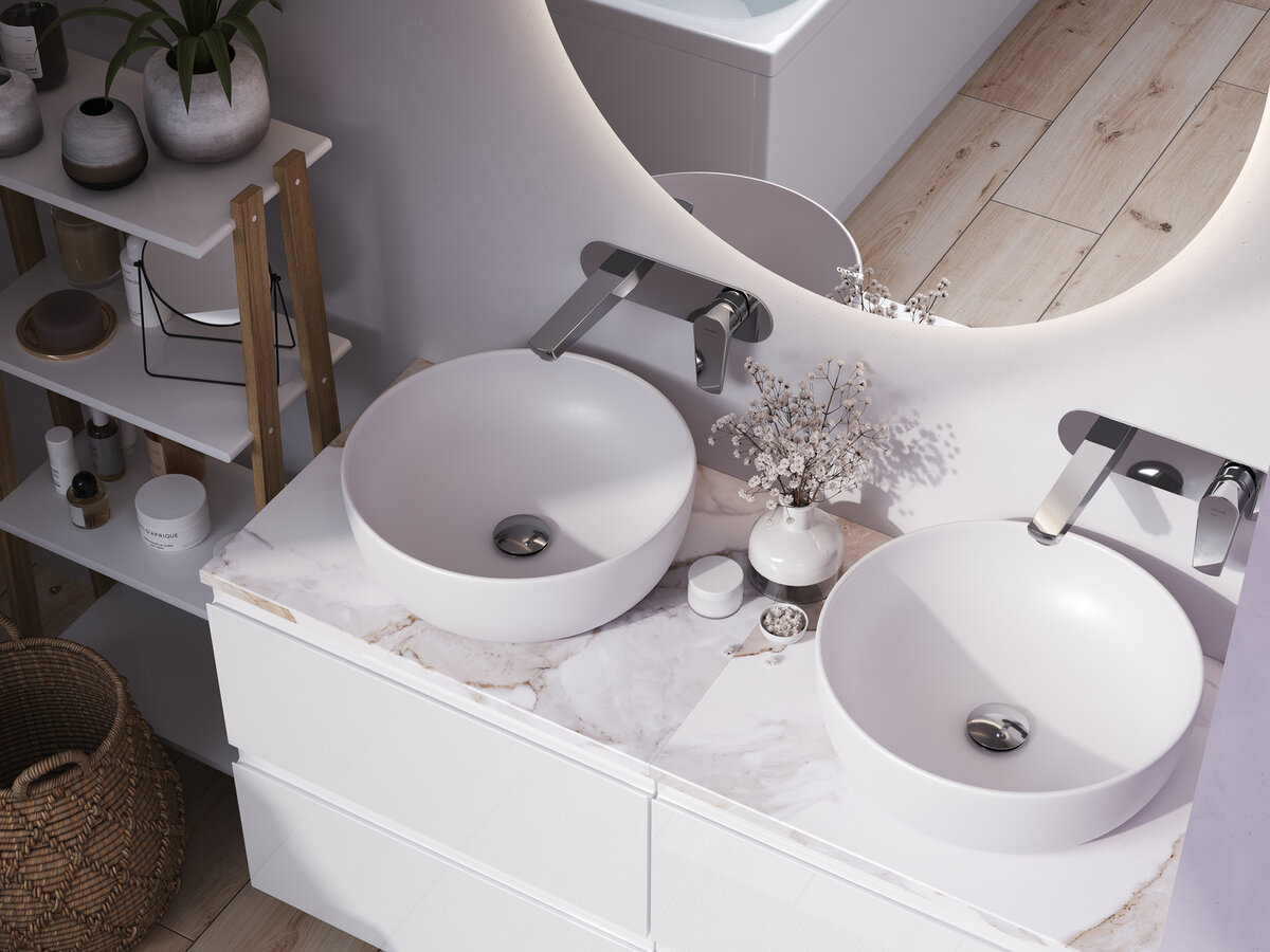 Встраиваемый смеситель для раковины MODUO бренда Cersanit A64096