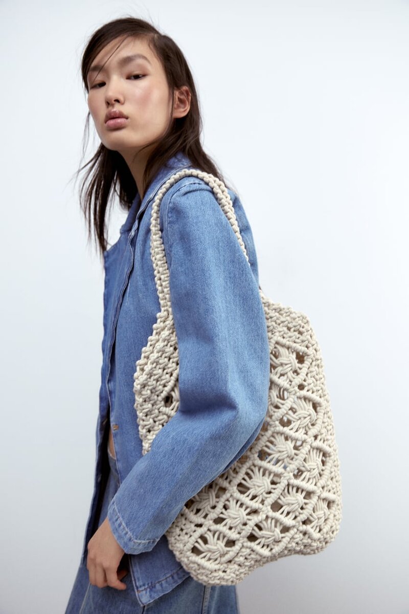 Фото макраме-сумки с сайта www.zara.com