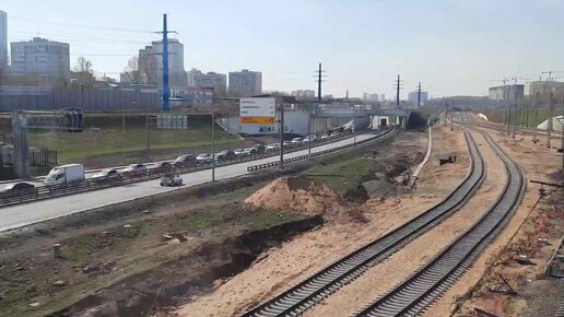 На западе Москвы идет активное строительство 🚊 станции «Кутузовская» будущего МЦД-4