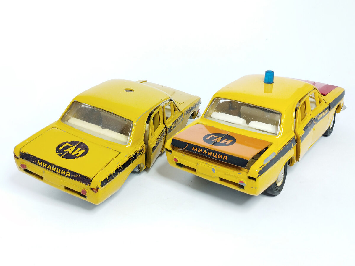 Рис. 2. Модели автомобилей ГАЗ-24 "Волга" ГАИ до восстановления