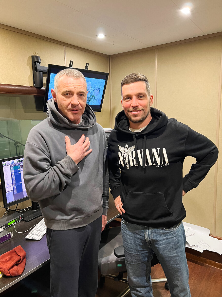 Максим Дрозд с режиссером Алексеем Быстрицким
