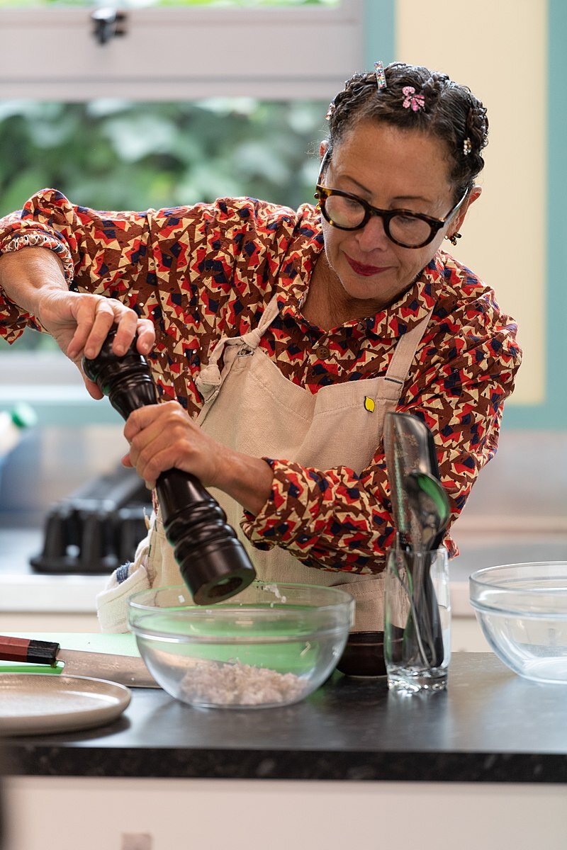 Сильвертон в колледже Святой Марии в 2019 году, источник https://en.wikipedia.org/wiki/Nancy_Silverton