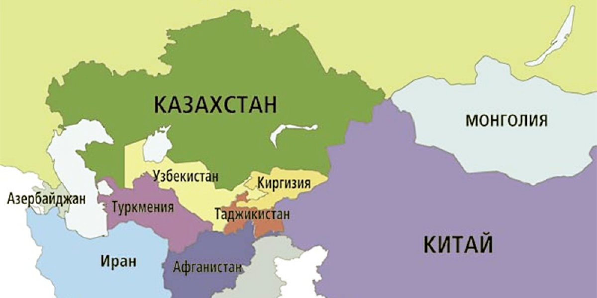 Границы азербайджан казахстан. Киргизия Узбекистан Таджикистан на карте. Границы центральной Азии. Киргизия на карте России. Карта Россия Казахстан Киргизия.