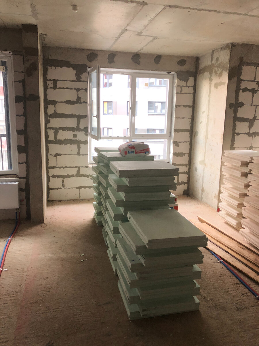 Первая партия материала доставлена на объект 