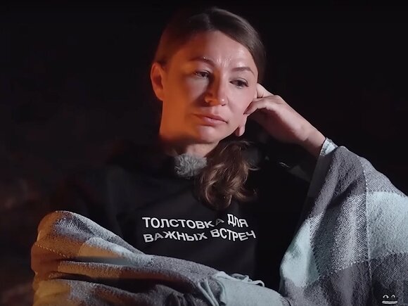    Стоп-кадр из интервью Елены Блиновской Ксении Собчак