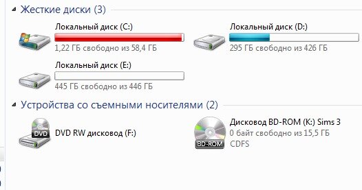 Если вы наблюдаете такую картину, освобождайте диск немедленно.