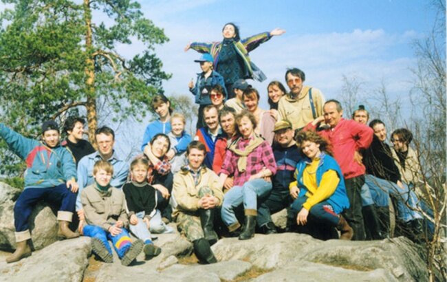 На Соколином камне по пути на нашу поляну