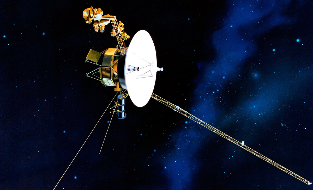 An illustration of the Voyager 2 spacecraft. https://clck.ru/34JSsS