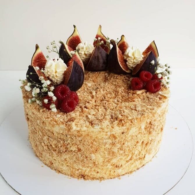 Новогодний торт Наполеон «Ёлочка», рецепт с фото