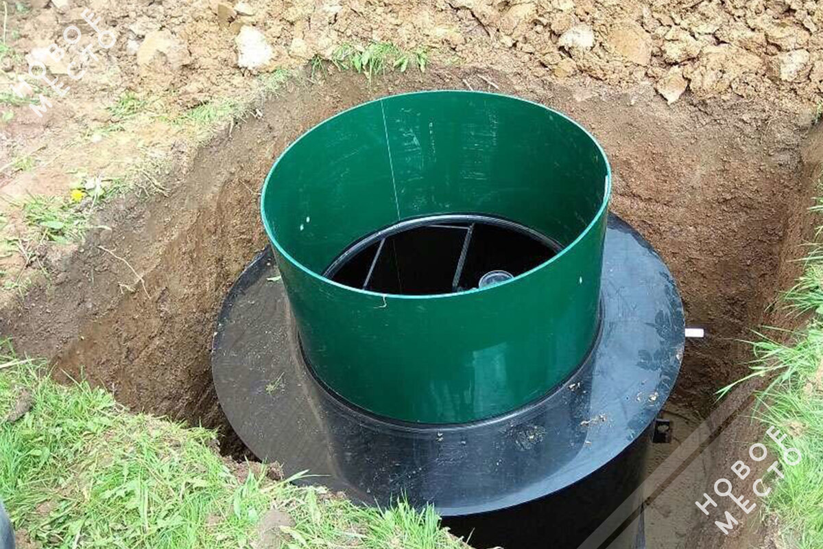 Септик, установленный в котлован
