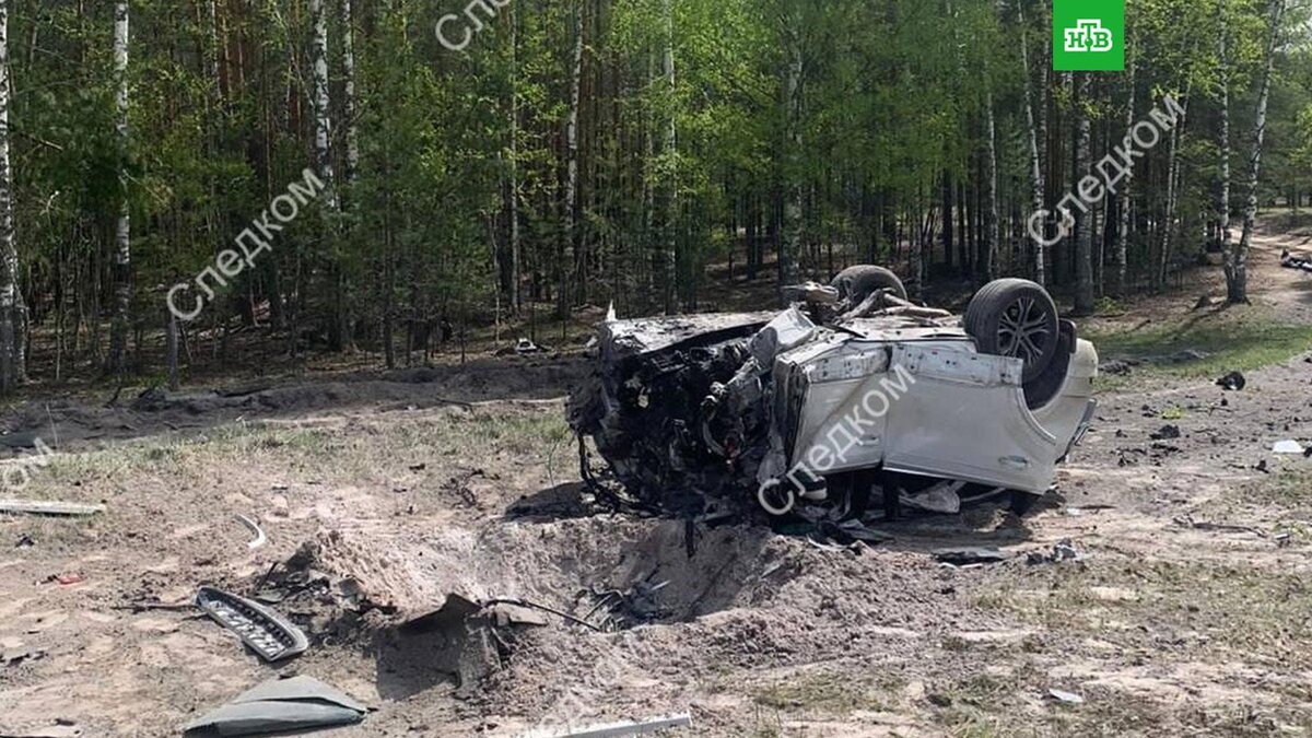    Видео с места подрыва машины Захара Прилепина