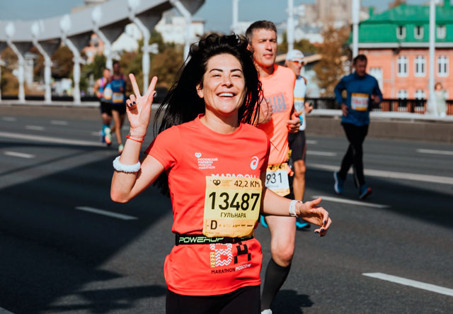     Фото: Московский марафон Соня Коротич