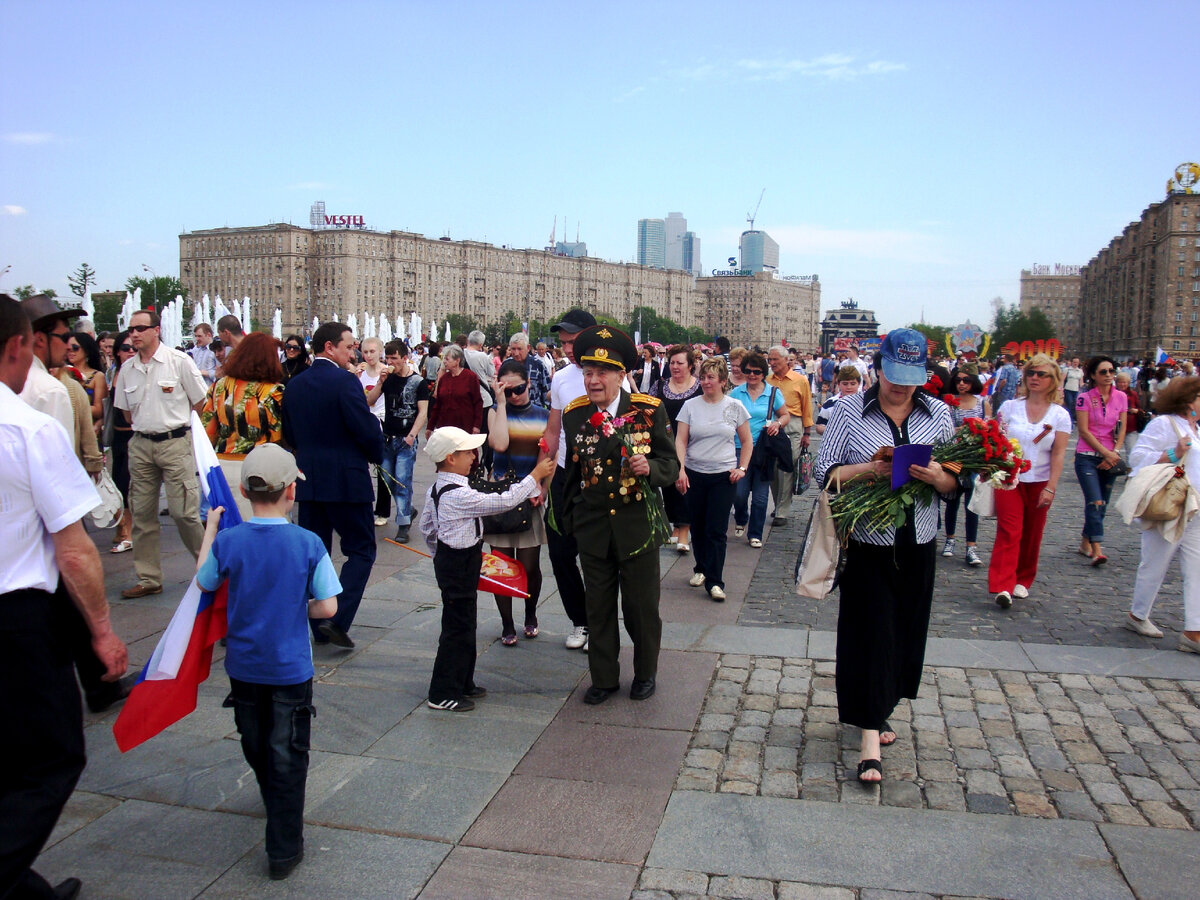 Поклонная гора, Москва, 9 мая - день Победы
