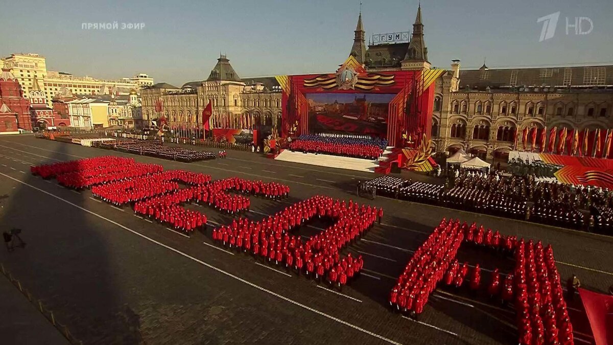 Полки стоят стеной красиво держат строй