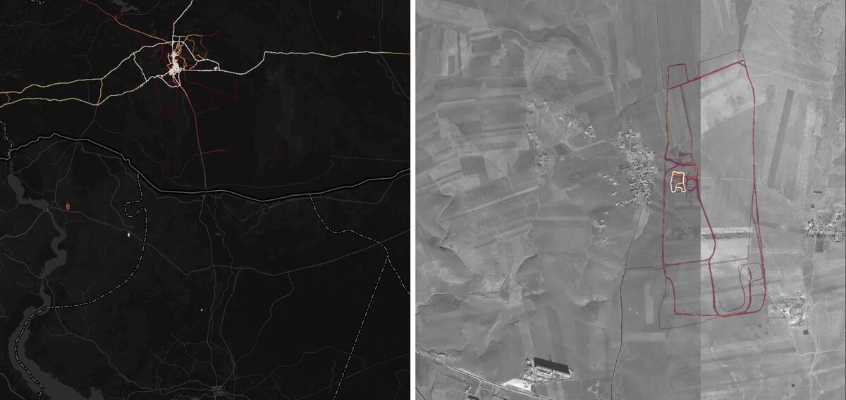 Контуры американских военных баз, полученные на основании данных фитнес-трекеров