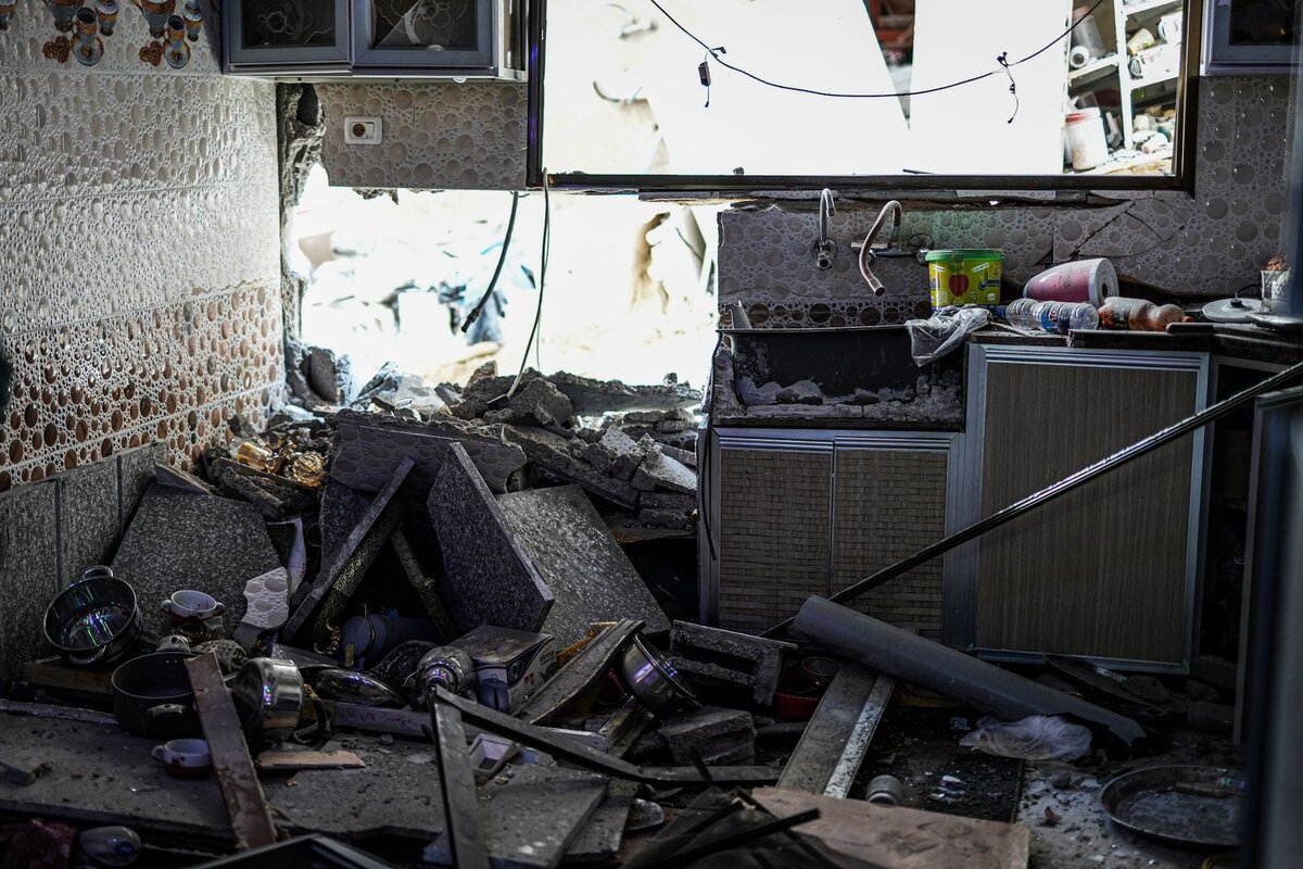    Последствия авиаудара ВВС Израиля по городу Газа. 09.05.2023 © Ahmed Adnan/Keystone Press Agency/Global Look Press