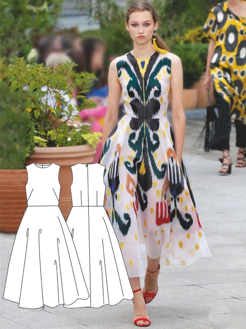 Платье "Жасмин" выкройка размеров 40-48 исп. 