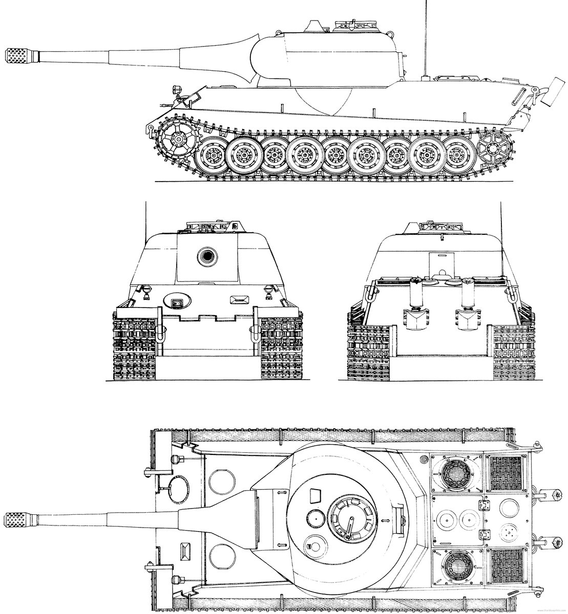 Чертёж танка Löwe