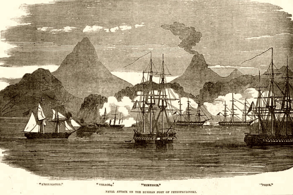 Атака Петропавловска, Illustrated London News, 28 ноября 1854 г.