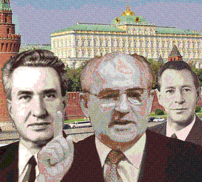 Коллаж: Федор Кулаков, Михаил Горбачев и Петр Машеров вместе.