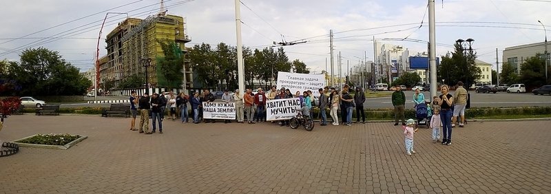 Пикет дачников ДНТ «Ангарские зори»