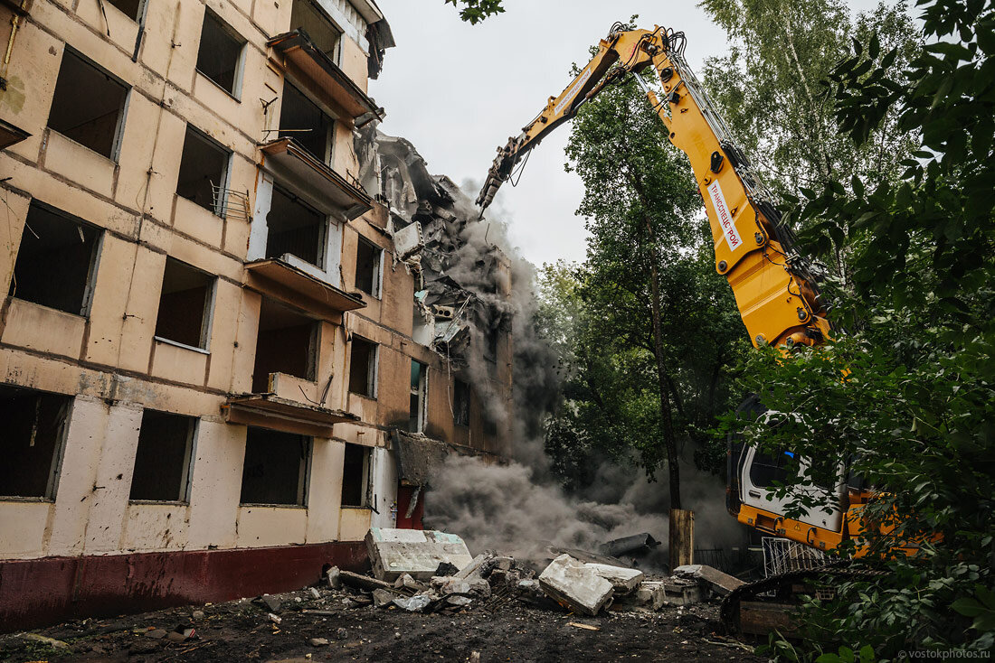 Московская реновация. Снос домов | Vostokphotos.ru | Дзен