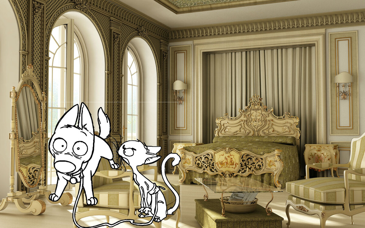 Королевская спальня. Всегда о такой мечтала.