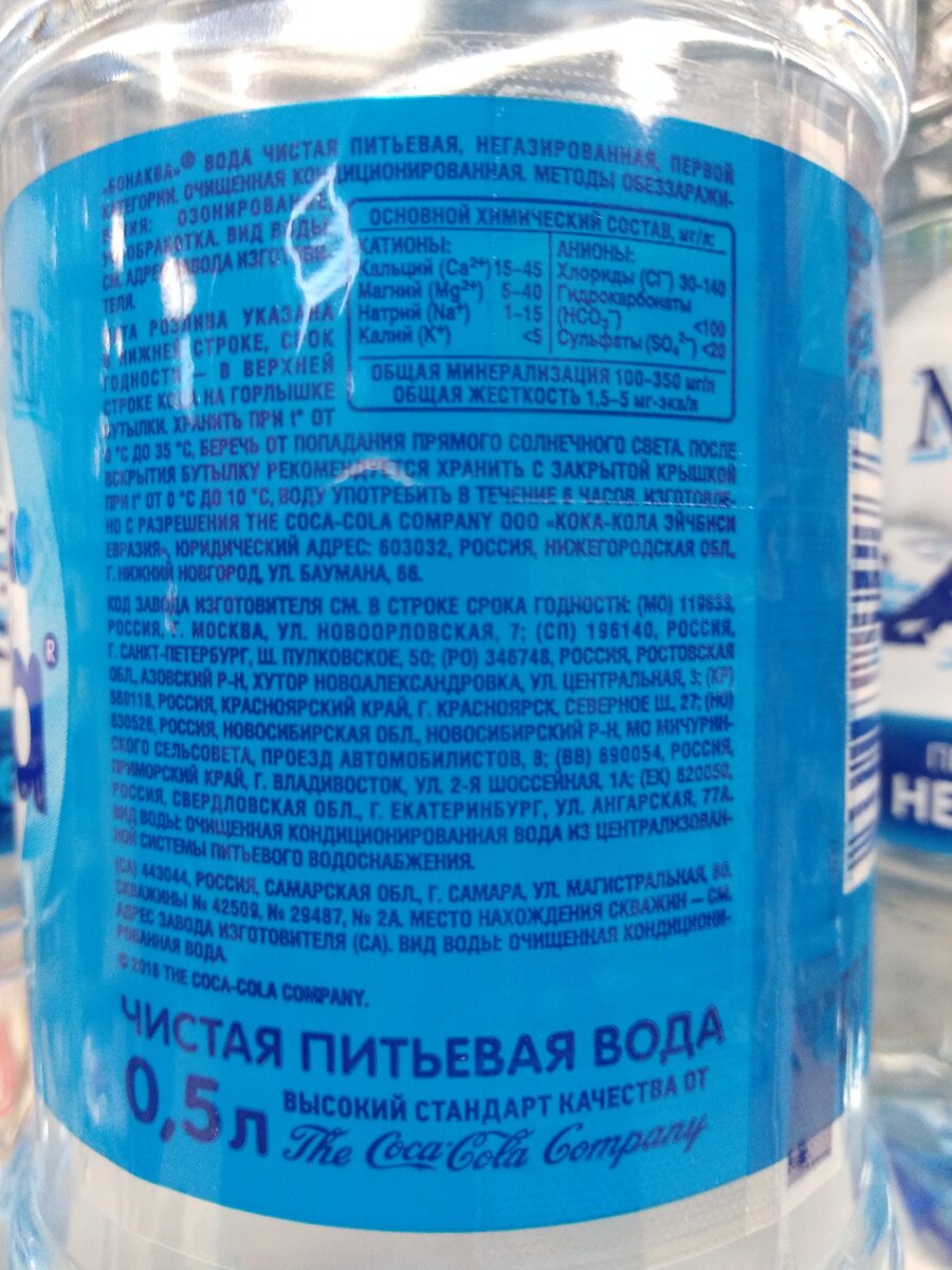 Состав и происхождение воды