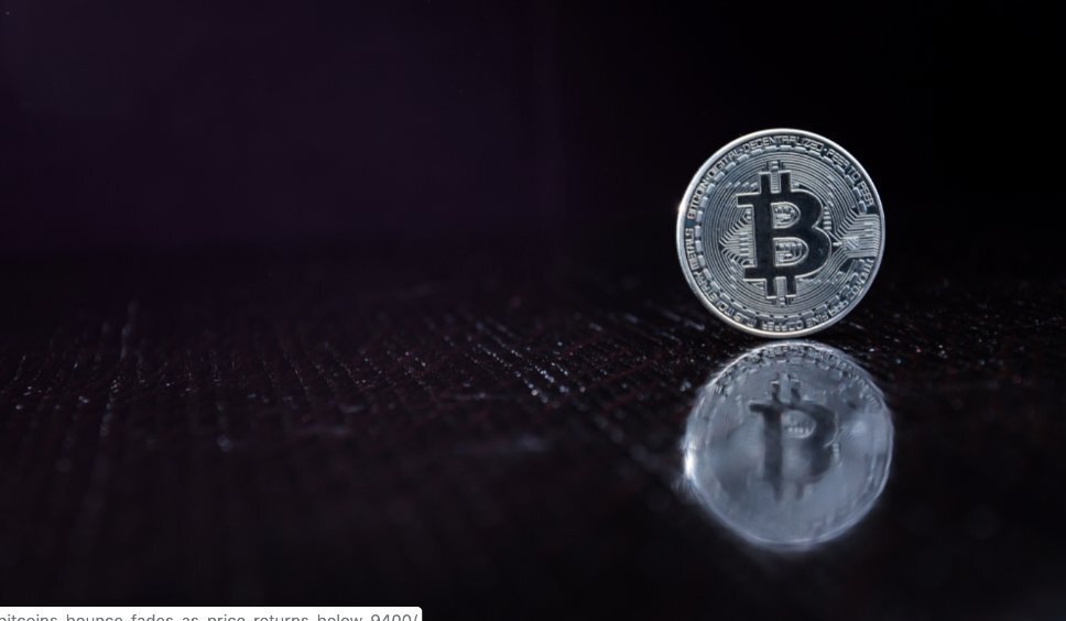Цена биткоина возвращается ниже $ 9 400 