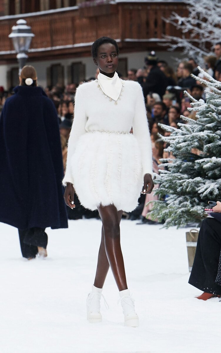 юбка из меха