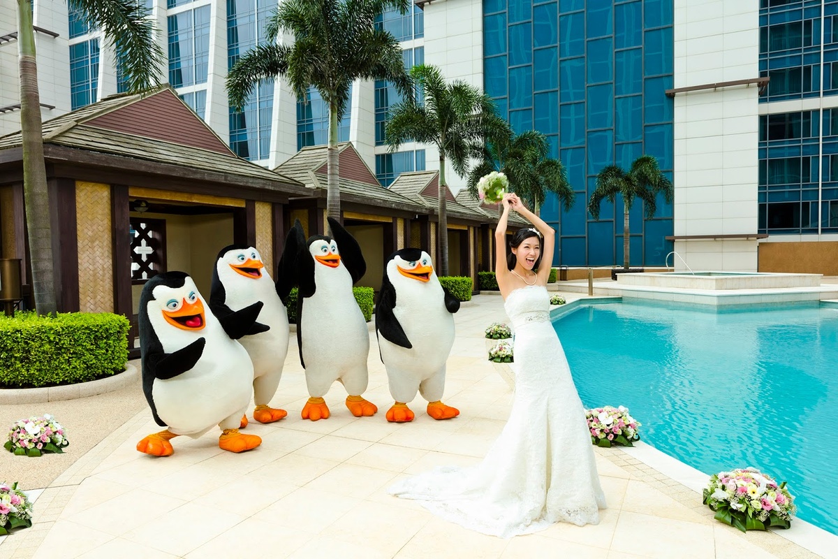 Забавная свадьба девушки из Китая