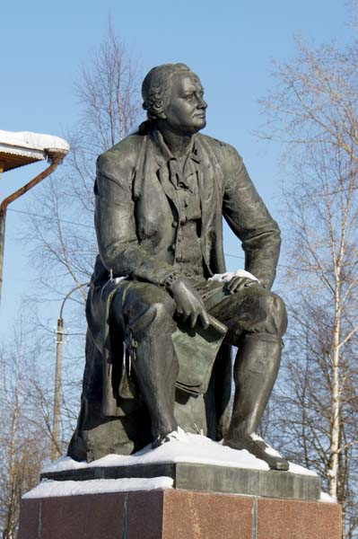 Памятник в селе Ломоносово, Архангельская область, И. Козловский, 1958г.