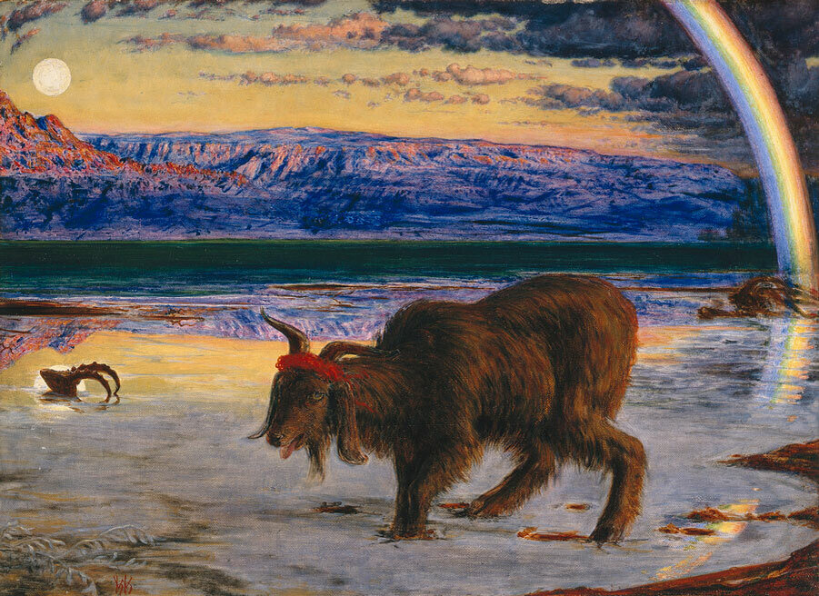 Уильям Холман Хант. Козел отпущения, 1854-55