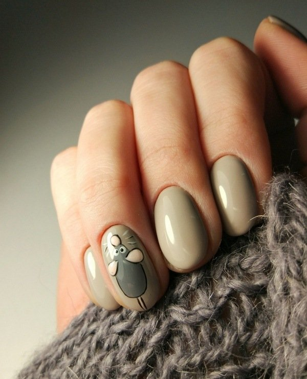 ОИ Маникюр с мышками