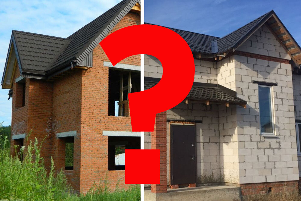 Кирпич или пеноблоки?