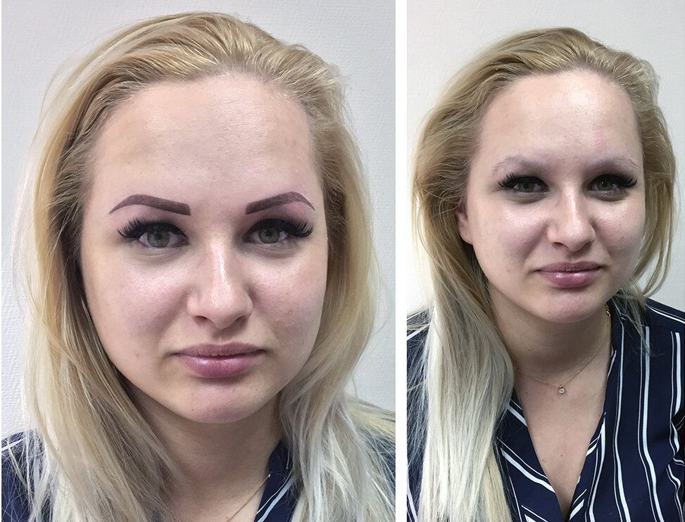 Кстати, ресницы, нарощенные в три ряда, смотрятся так же неестественно