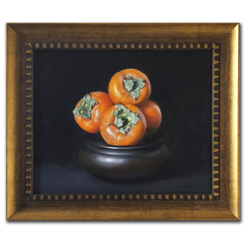 Картина маслом на холсте "Хурма". Автор: LukiaN. Размер: 40х50 см.