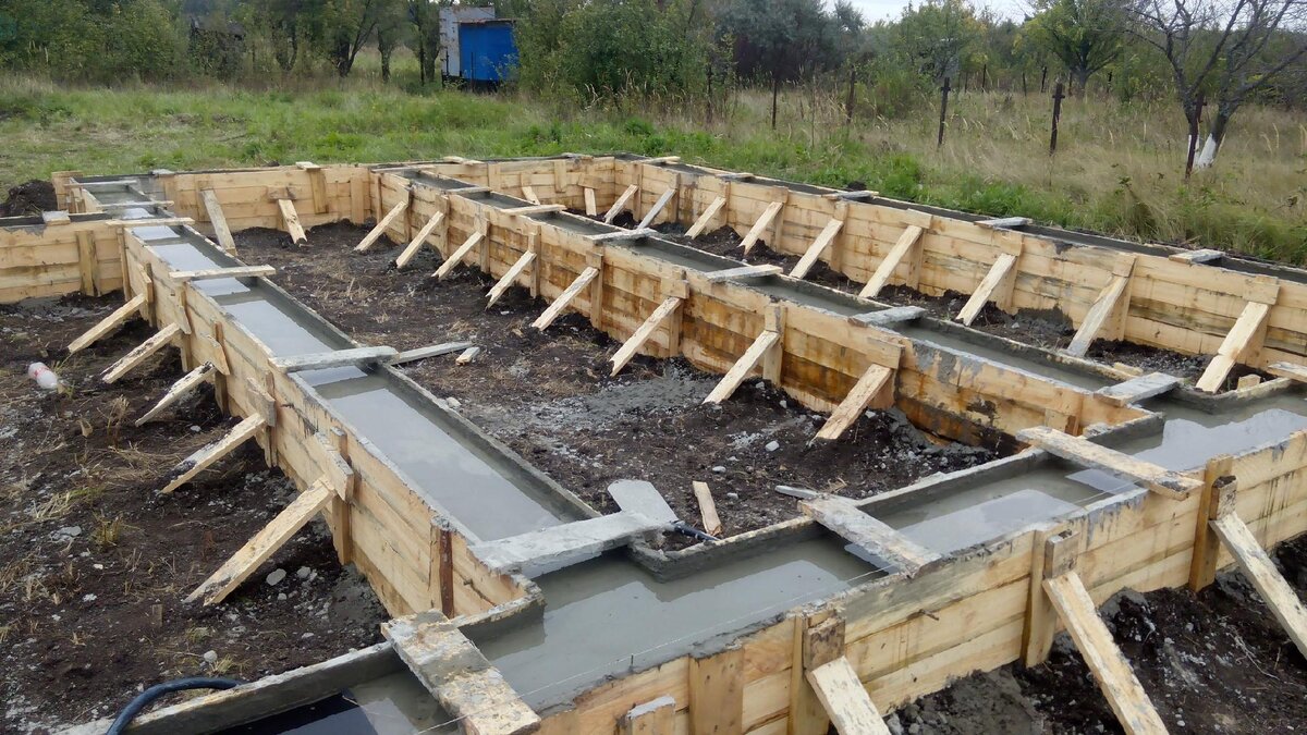 Монолитный ленточный фундамент