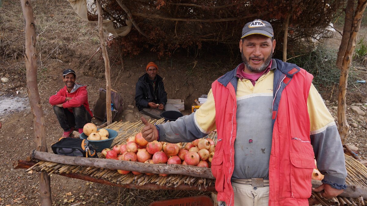 Придорожная торговая точка в Марокко